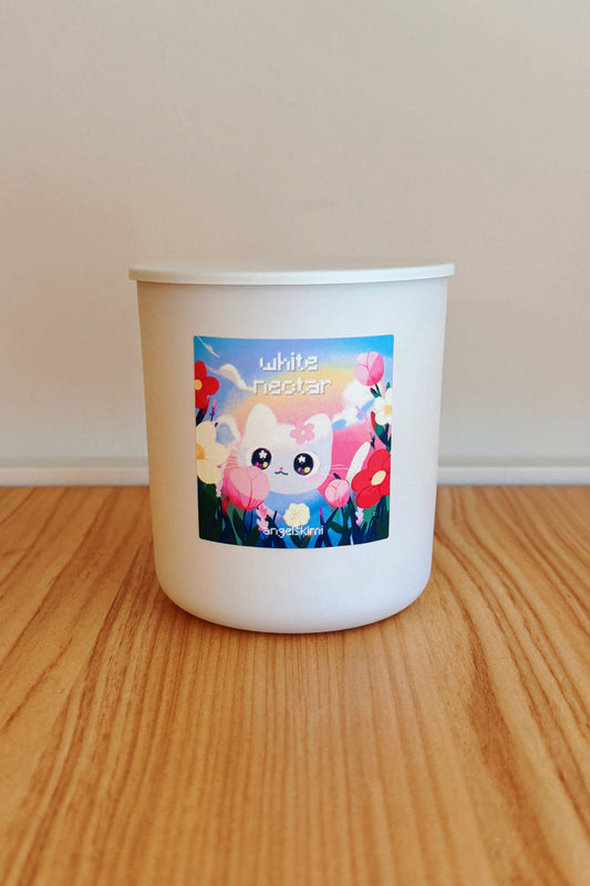 Illustration White Nectar 🌷 with Lid